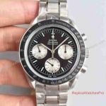 Swiss Replica Omega Speedmaster Moonwatch Speedy Tuesday SS Black Chronograph